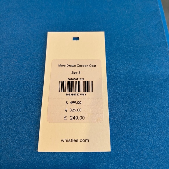 Whistles Mara Drawn Cocoon Coat - Picture 8 of 8